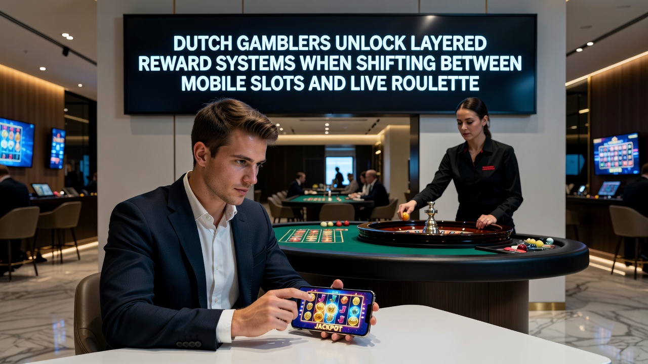 Live roulette sessie op mobiel apparaat met bankverifiëring
