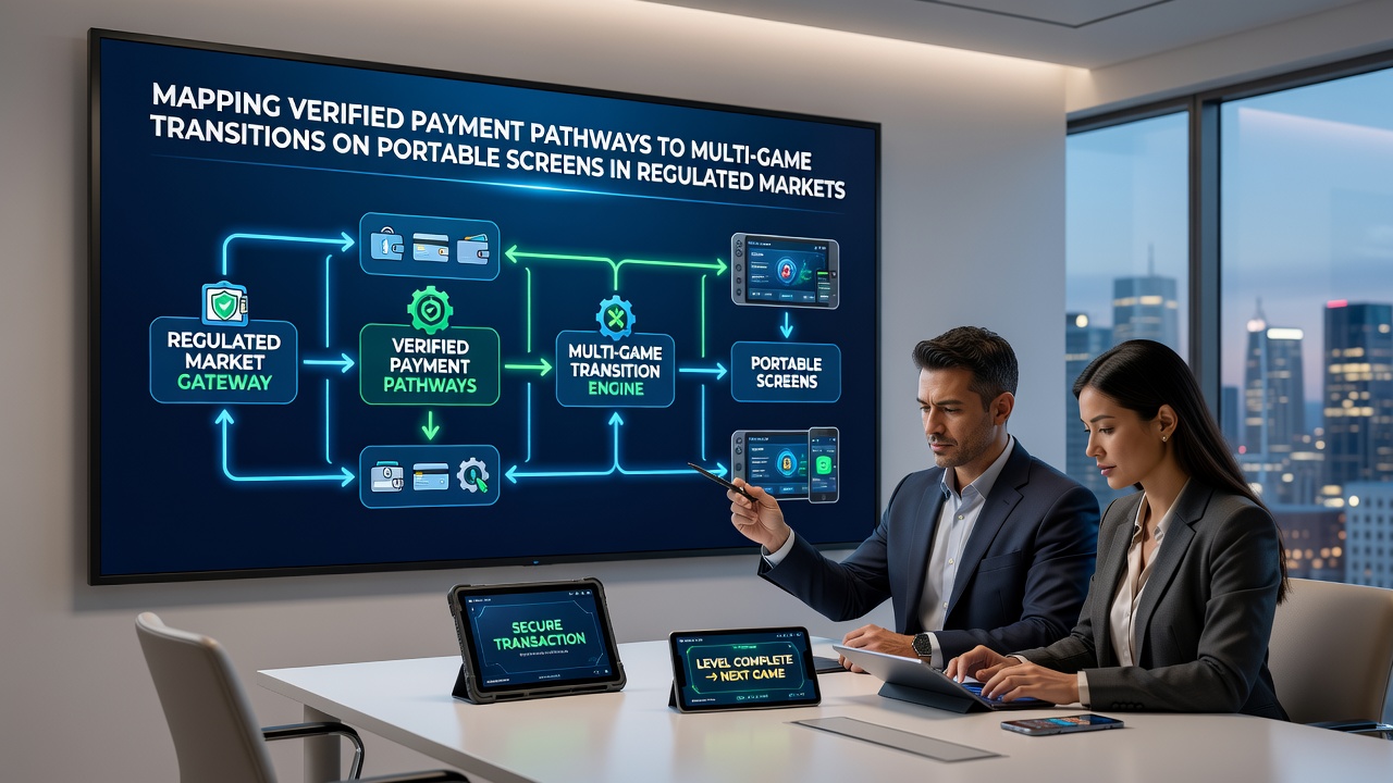 Multi-game transities en betalingsverificatie op handheld schermen